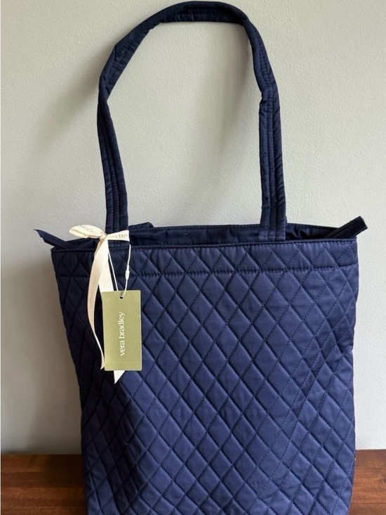 Vera Bradley Handbags - VERA BRADLEY Small Original Zip Tote-Peacoat Blue